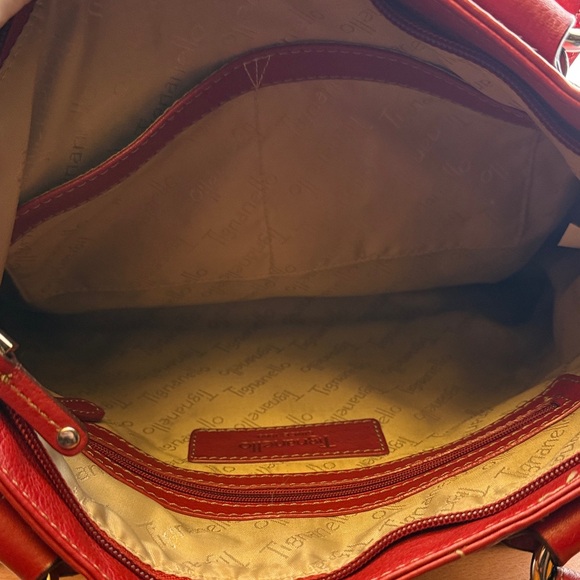 Tignanello Bold Red Leather Tote - Picture 7 of 10
